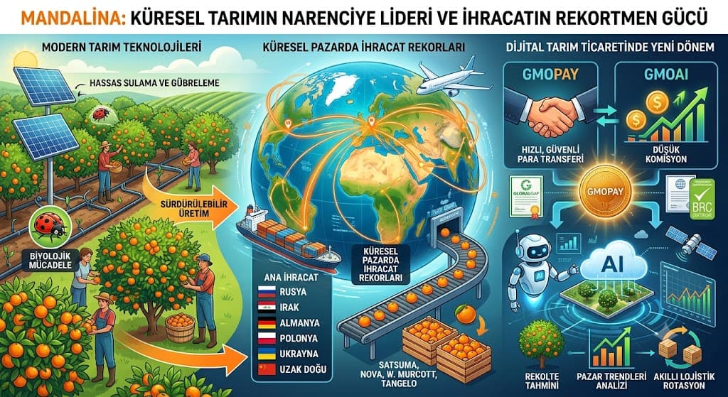 Mandalina: Küresel Tarımın Narenciye Lideri ve İhracatın Rekortmen Gücü