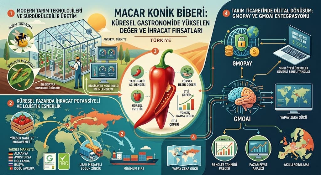 Macar Konik Biberi: Küresel Gastronomide Yükselen Değer ve İhracat Fırsatları 