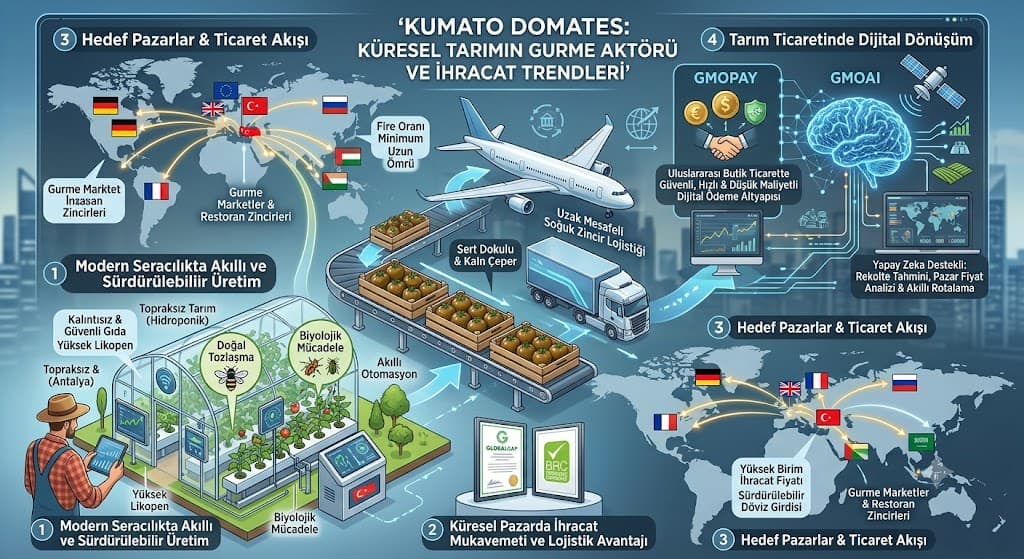 Kumato Domates: Küresel Tarımın Gurme Aktörü ve İhracat Trendleri