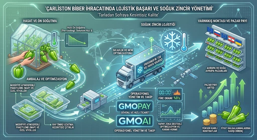 Çarliston Biber İhracatında Lojistik Başarı ve Soğuk Zincir Yönetimi 