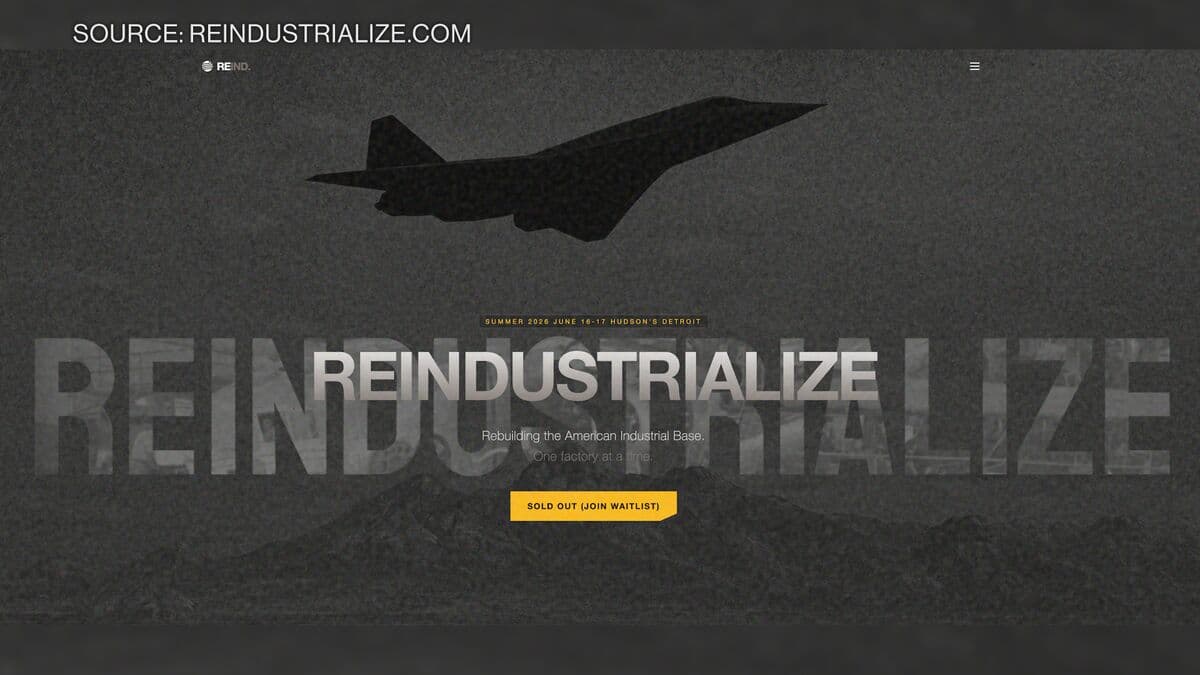 The Reindustrialize Summit: Why 'Build, Baby, Build' Is America's New Manufacturing Rallying Cry