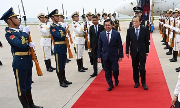 Myanmar's Min Aung Hlaing Begins First Visit to China Since Appointment as President